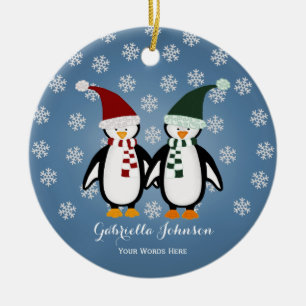 Personalised Penguin Ornament