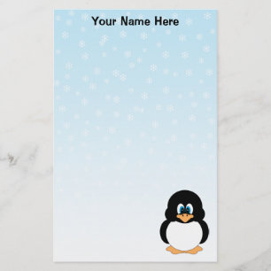 Personalised Penguin Stationery