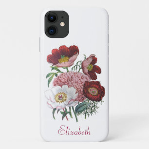 Personalised Peonies iPhone 11 Case