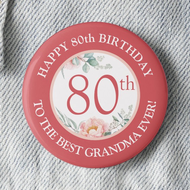 Personalised Peony Birthday Pin (Creator Uploaded)