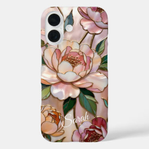 Personalised Peony Floral Phone Case Elegant