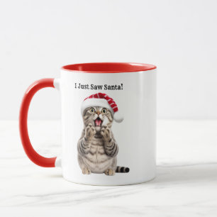 Personalised Per Lover Cat Christmas Mug