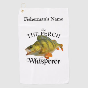 Personalised Perch Whisperer Fishing Towel