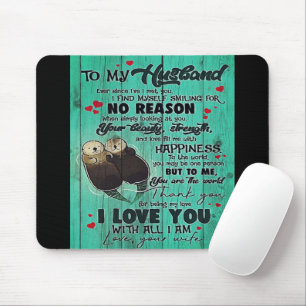 Personalised perfect gift, to my husband letter mouse pad