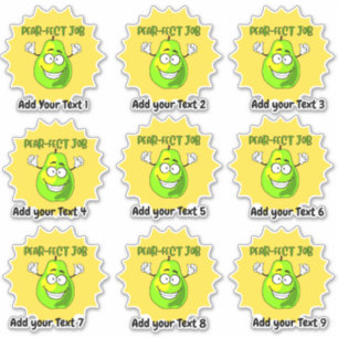 Personalised Perfect Job Teacher Reward Sticker