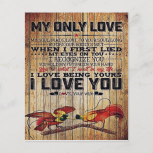 Personalised perfect letter To my husband letter Flyer