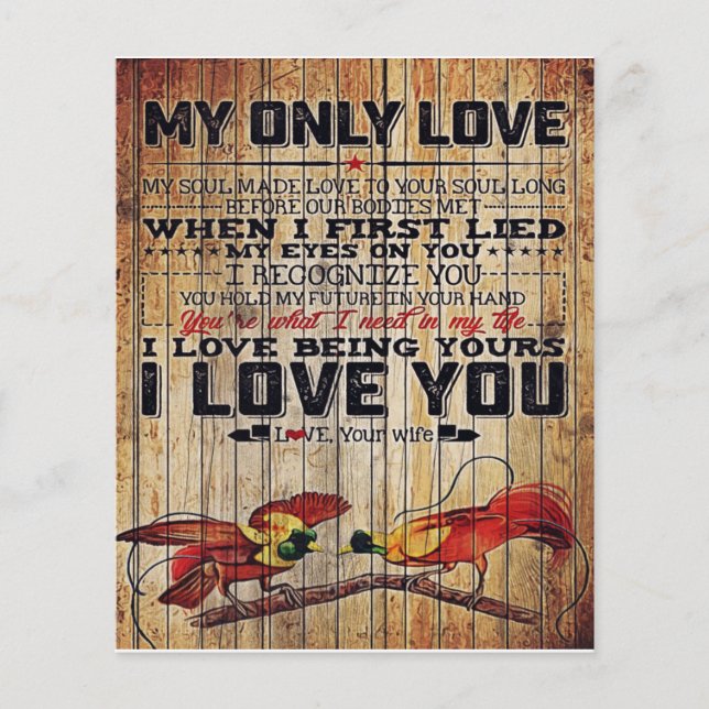 Personalised perfect letter | To my husband letter Flyer (Front)