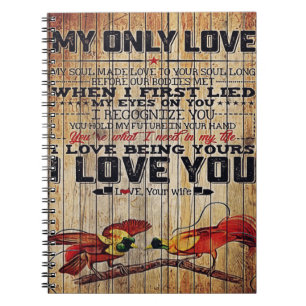 Personalised perfect letter To my husband letter Notebook