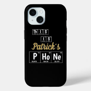 Personalised Periodic Table of Elements Chemistry  iPhone 15 Case