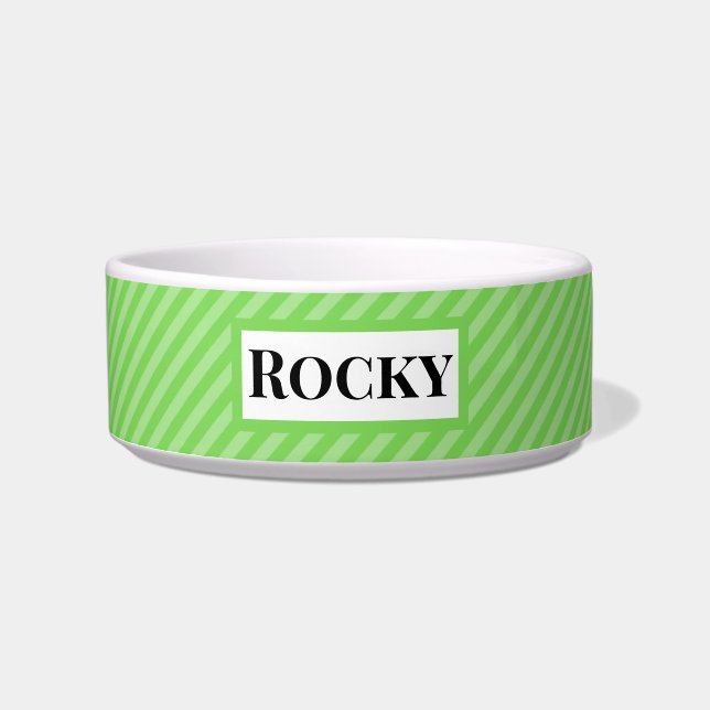 Personalised Pet Bowl with Custom Name (Front)