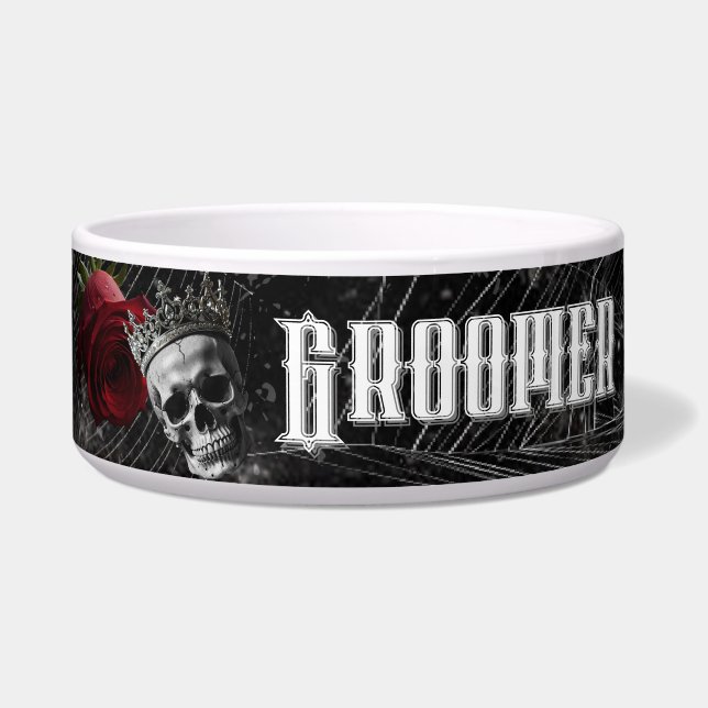 Personalised Pet Bowls Haunting Adeline Zade Meado (Front)