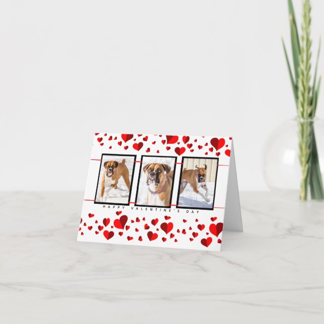 Personalised Pet Cards -Valentines Heart (Front)