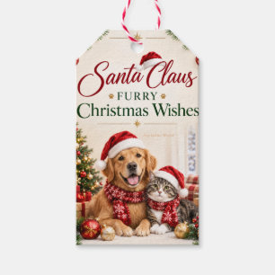 Personalised Pet Christmas , Custom Dog or Cat Gift Tags
