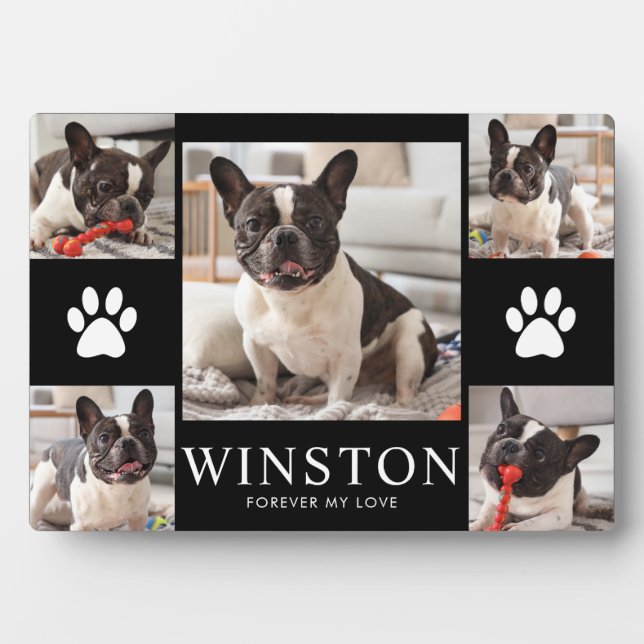 Personalised Pet Dog Memorial Photo Keepsake Plaque (Front)