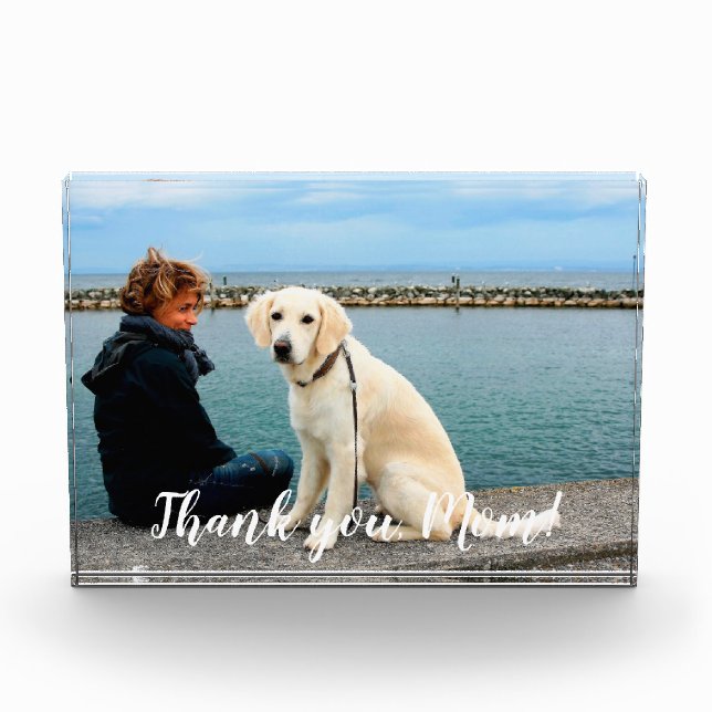 Personalised Pet Dog Mother's Day  Photo Block (Front)