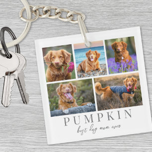 Personalised Pet Dog Photo Keepsake Key Ring