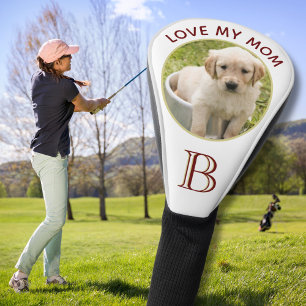 Personalised Pet Dog Photo Love My Mum  Golf Head Cover