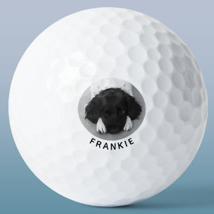 Personalised Pet Dog Photo Name Golf Balls