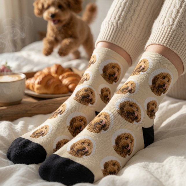 Personalised Pet Face Socks | Custom Dog Photo  (Creator Uploaded)