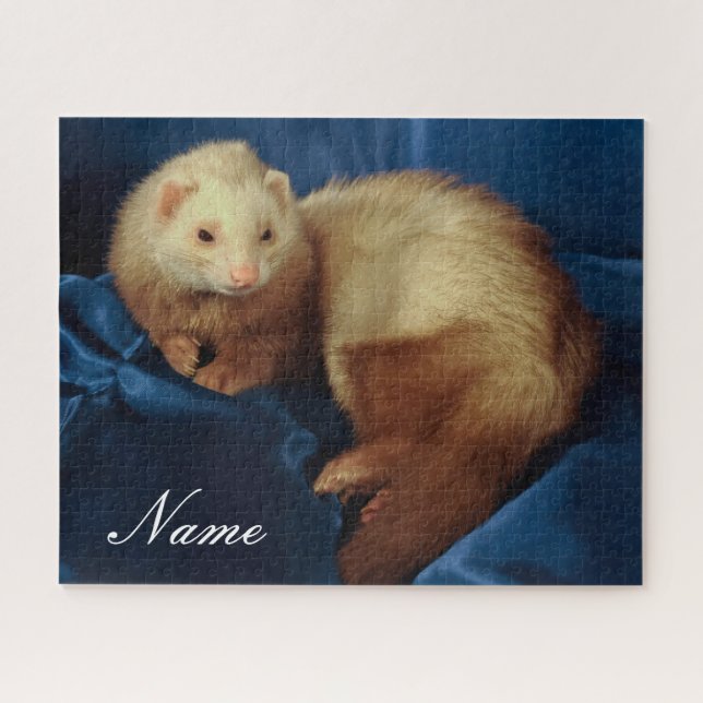 Personalised Pet Ferret Jigsaw Puzzle (Horizontal)