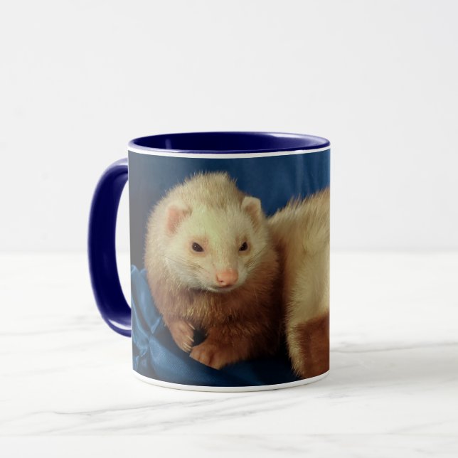 Personalised Pet Ferret Mug (Front Left)