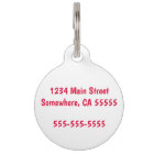 Personalised Pet ID Tag