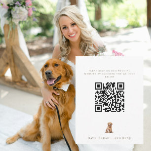 Personalised Pet Image Wedding RSVP Card