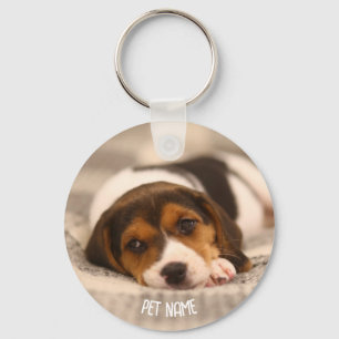 Personalised Pet Keychain – Custom Photo & Name