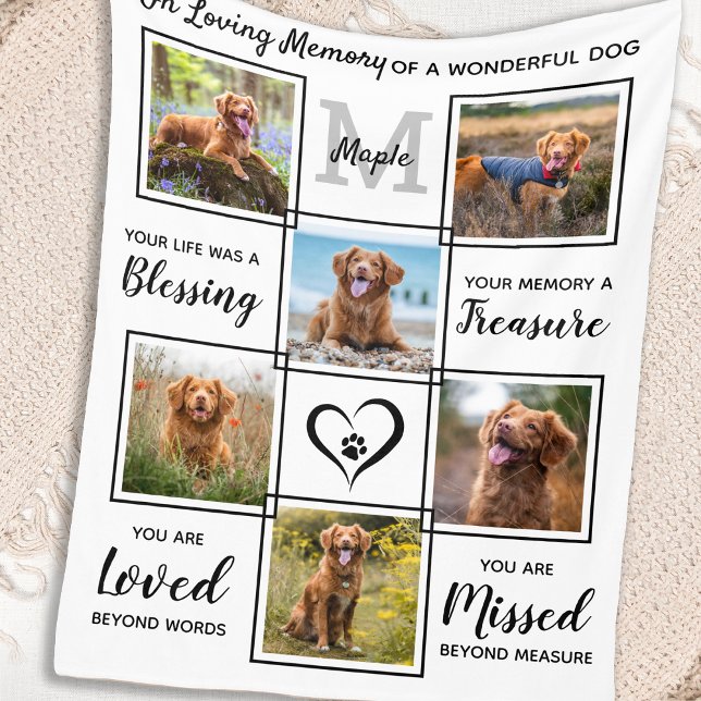 Personalised Pet Loss Keepsake Pet Memorial  Fleece Blanket (Creator Uploaded)