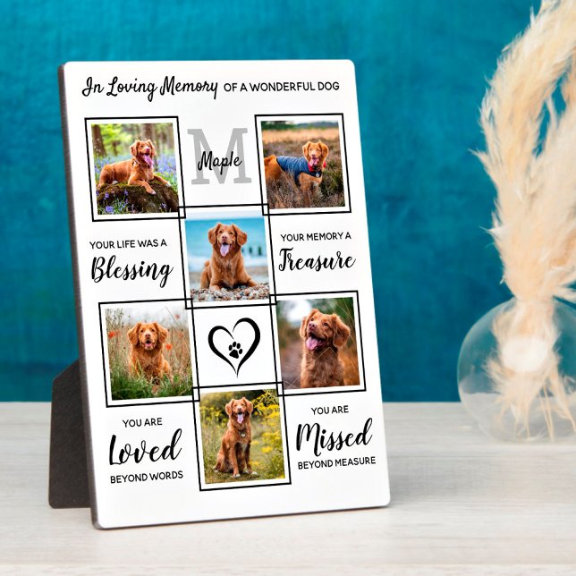 Personalised Pet Loss Keepsake Pet Memorial Photo Plaque (Creator Uploaded)