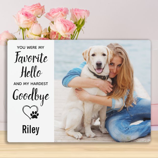 Personalised Pet Loss Keepsake Pet Memorial Plaque (Creator Uploaded)