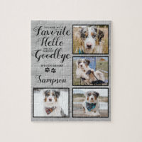 Personalised Pet Loss Photo Collage Pet Memorial