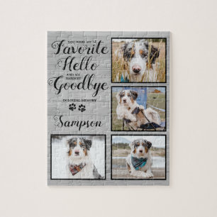 Personalised Pet Loss Photo Collage Pet Memorial Jigsaw Puzzle