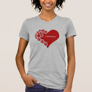 Personalised Pet Love Heart T-Shirt