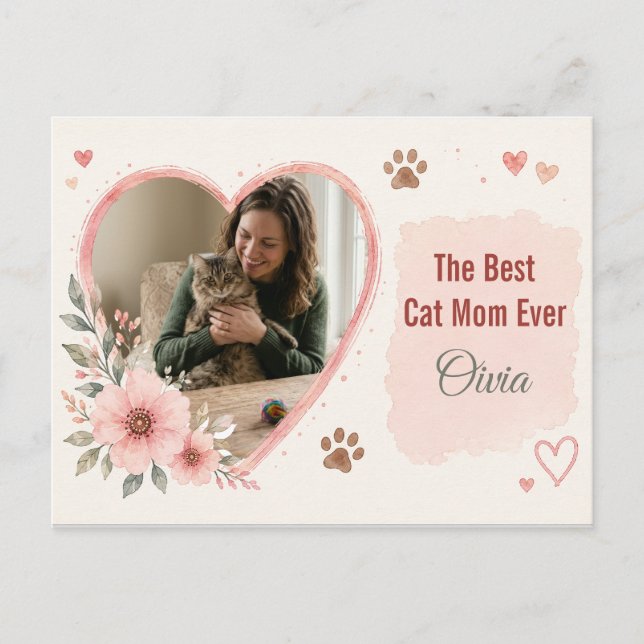 Personalised Pet Lover Postcard with Custom Photo  (Front)