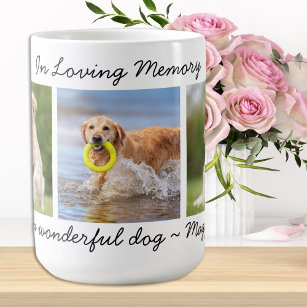 Personalised Pet Memorial 3 Photo In Loving Memory Coffee Mug