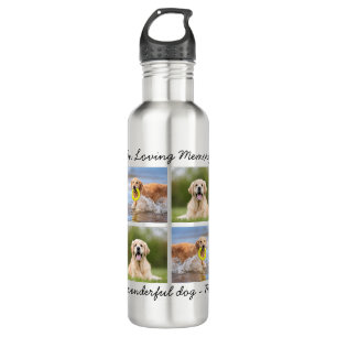 Personalised Pet Memorial 8 Photo In Loving Memory 710 Ml Water Bottle