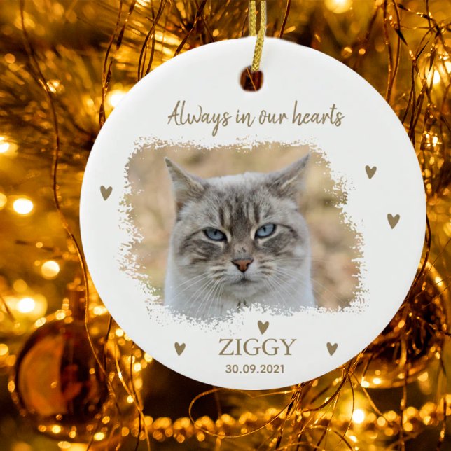 Personalised Pet Memorial Ceramic Ornament (Creator Uploaded)