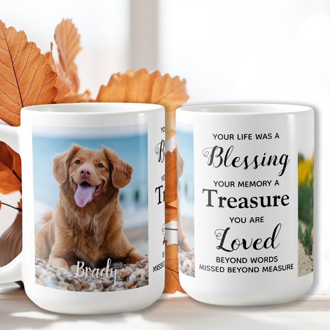 Personalised Pet Memorial Dog Loss Keepsake Photo Coffee Mug (Creator Uploaded)