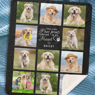 Personalised Pet Memorial Gift Pet Loss Keepsake Sherpa Blanket