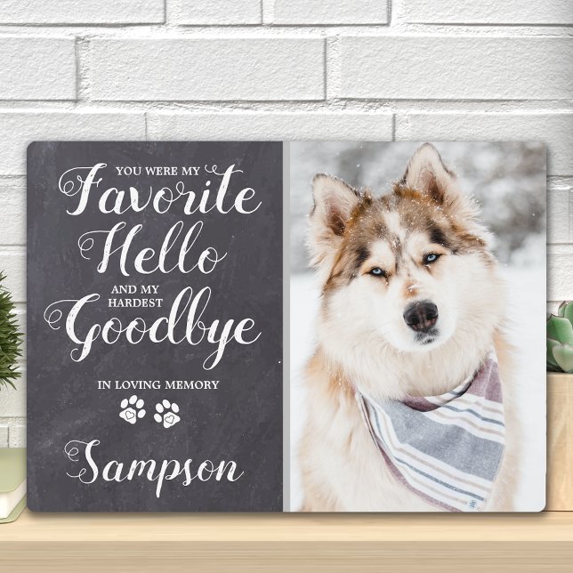 Personalised Pet Memorial Keepsake Photo Plaque (Creator Uploaded)