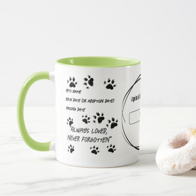 Personalised Pet Memorial Mug -  (With Donut)