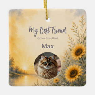 Personalised Pet Memorial Ornament with Photo