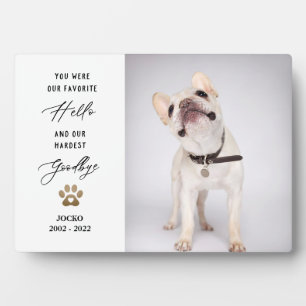 Personalised Pet Memorial Pet Loss Photo Collage Plaque