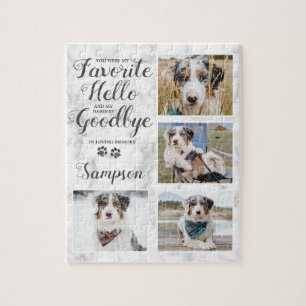 Personalised Pet Memorial Photo Collage Jigsaw Puzzle