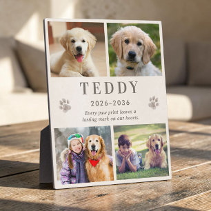 Personalised Pet Memorial Photo Collage Plaque