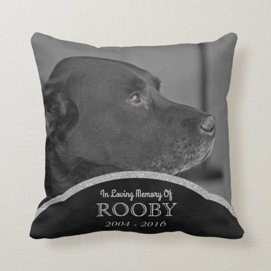 Personalised Pet Memorial Photo Dog Condolence Cushion