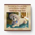 Personalised Pet Memorial Plaques with PHOTO