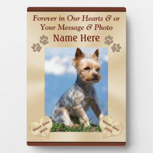 Personalised Pet Memorial Plaques with PHOTO