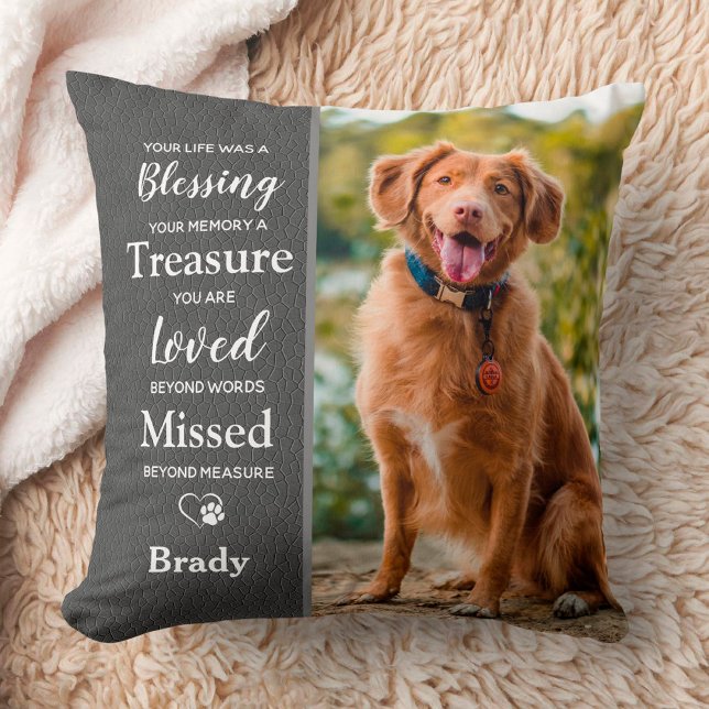Personalised Pet Memorial Remembrance 2 Dog Photo Cushion (Creator Uploaded)